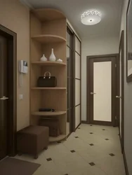 Bir otaqlı mənzil fotoşəkilində koridor dizaynı