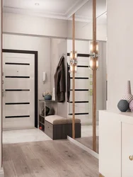 Hallway design in a one-room apartment photo