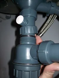 How to install a siphon in the kitchen photo