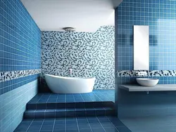 Bath in blue and white photo