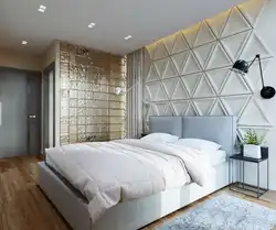 Оформить стену за кроватью в спальне фото