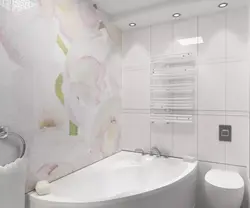 Плітка ў ванным пакоі дызайн маленькая сцены