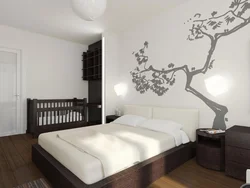 How to divide one room into a nursery and a bedroom photo