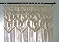 Macrame in the interior of the apartment kitchen
