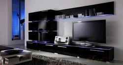 Photo of bedroom furniture with TV