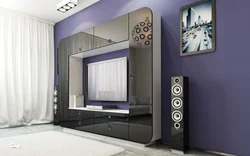 Photo of bedroom furniture with TV