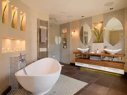 Bathtub in bedroom design