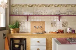 Tiling the kitchen wall photo