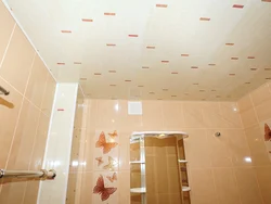 Ceiling Design With Panels In The Bathroom