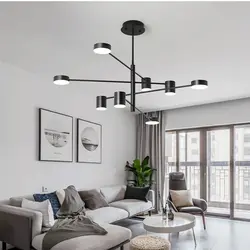 Qonaq Otağının Içərisində Loft Çilçıraq