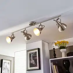 Потолок на кухне светильники и люстра фото