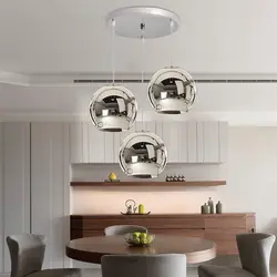 Ceiling in the kitchen lamps and chandelier photo