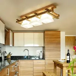 Потолок На Кухне Светильники И Люстра Фото