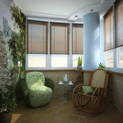 Loggia design curtains for windows