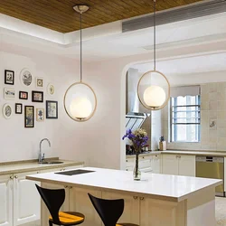 Ceiling pendant lamps for kitchen photo