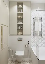 Built-in wardrobe in the bathroom photo