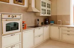 Beige Appliances In The Kitchen Interior