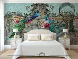 Дизайн спальни с птичками