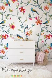 Bedroom design with birds