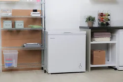 Freezer in the kitchen interior