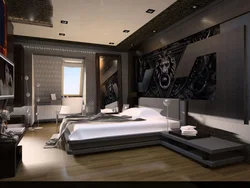 Men's bedroom design photo