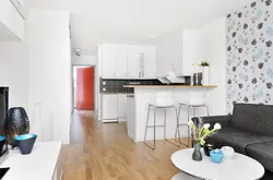 Design for studio apartments with one window photo