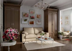 Provence furniture in the living room interior