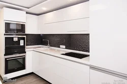 White Kitchens In A Modern Style Glossy Corner Photo