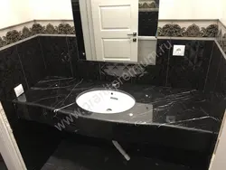 Bathroom design in granite photo