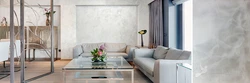 Wet Silk Decorative Plaster Photo In The Living Room Interior Photo