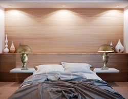 Panels in the bedroom interior photo