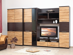 Modern living room wall furniture photo