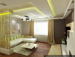 Apartment living room design zoning