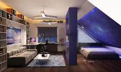 Bedroom For Boys In The Attic Photo