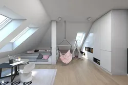 Bedroom for boys in the attic photo