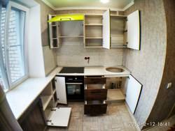 Kitchen design in Brezhnevka 7