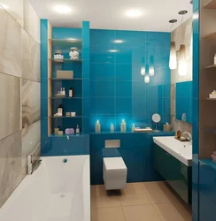 Bathroom design in a two-room apartment