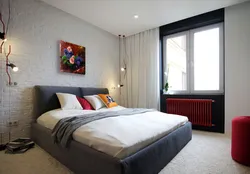 Photo of a simple bedroom in an apartment photo
