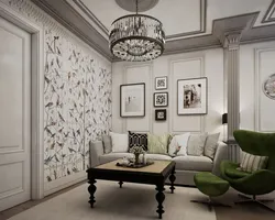 What Wallpaper To Choose For A Living Room In A Classic Style Photo