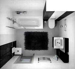 Black Bathroom Design In Khrushchev