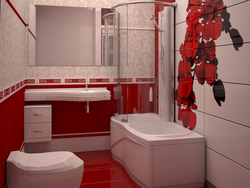 Küvet dizaynlı qırmızı tualet
