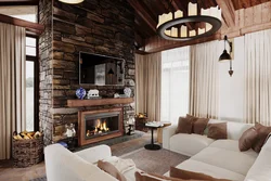 Country living room interior photo