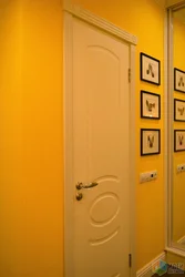 Yellow Hallway Interior Photo