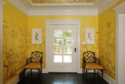 Yellow hallway interior photo