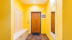 Yellow hallway interior photo