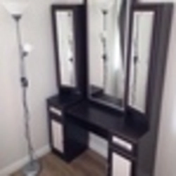 Trellis with mirror in the hallway photo