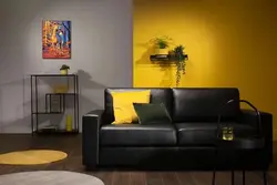 Gray And Mustard In The Bedroom Interior
