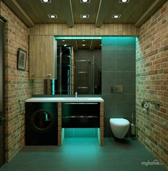 Loft Style Bathroom Design With Shower