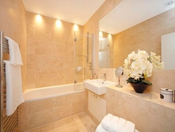 Colors Combined With Beige In The Bathroom Interior