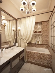 Colors combined with beige in the bathroom interior